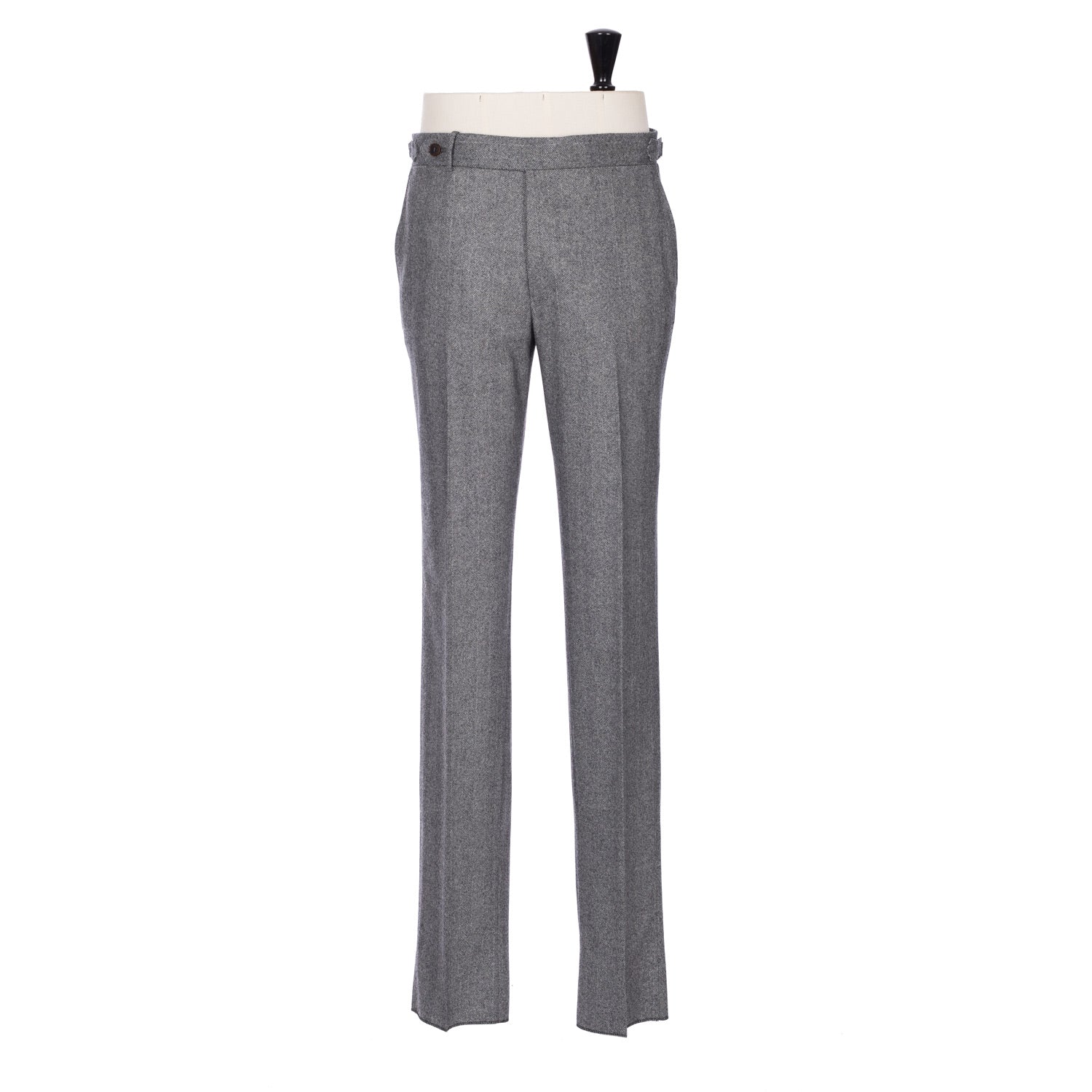 Exclusively for Michael Jondral: Grey Trousers "Spina" made of Wool Flannel - Rota Sartorial